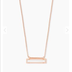 Rose gold Kendra Scott pendant necklace